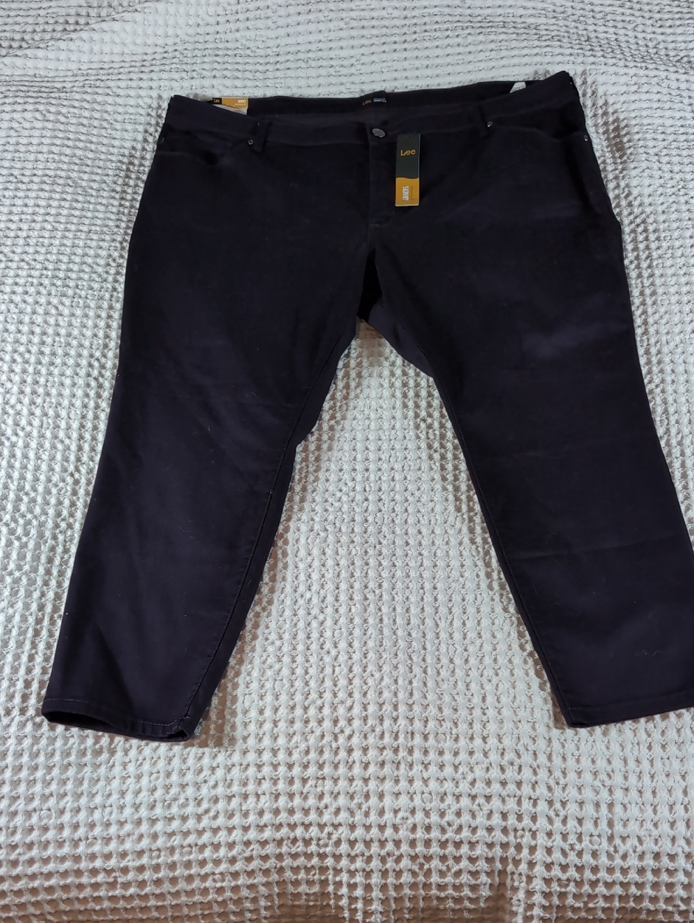 Lee Women's Purple Chino Pants Skinny Slim Fit Size  24W